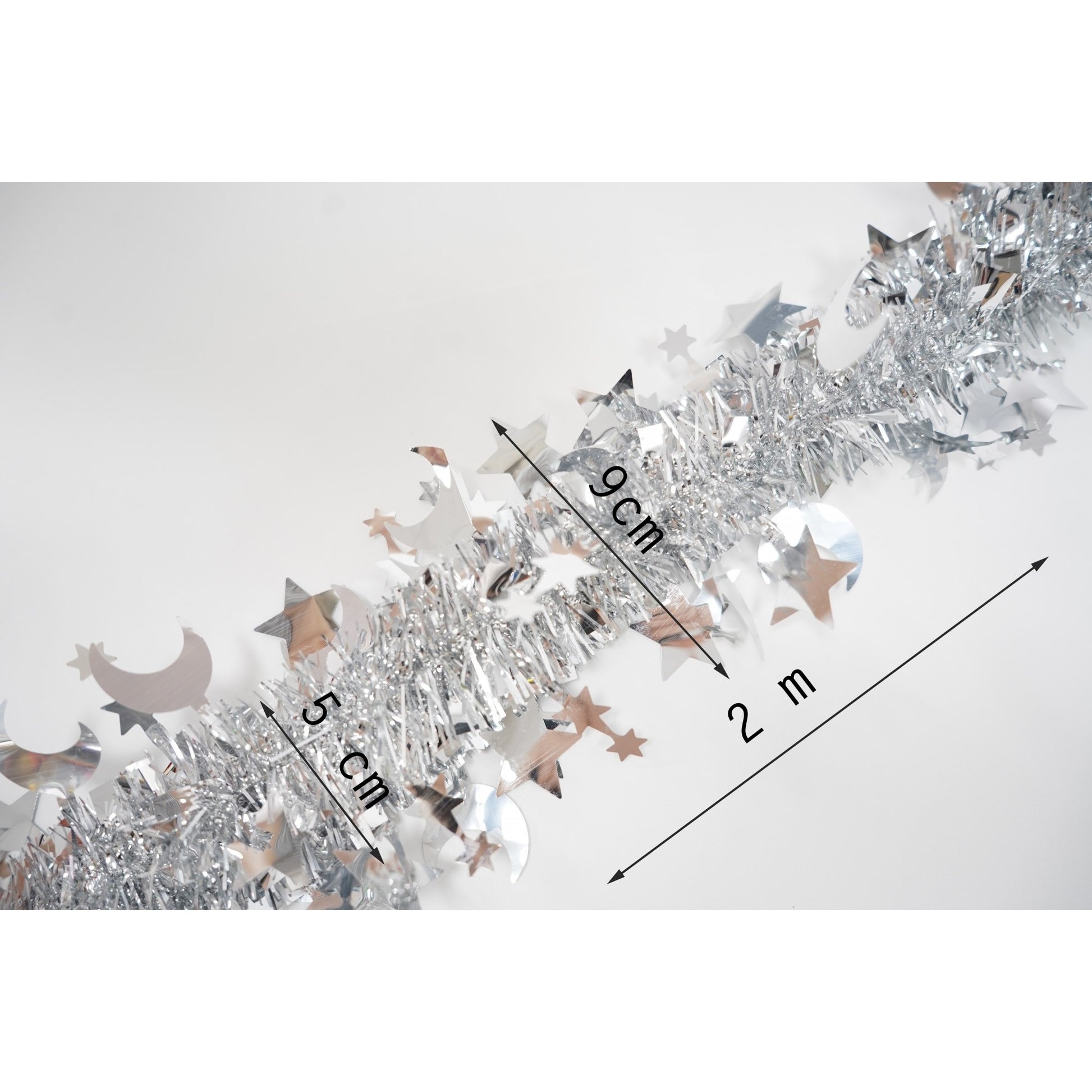 Beteala Craciun, Flippy, argintiu, marimea: 2 m x 9 cm x 5 cm material:folie PVC, interior/exterior-5