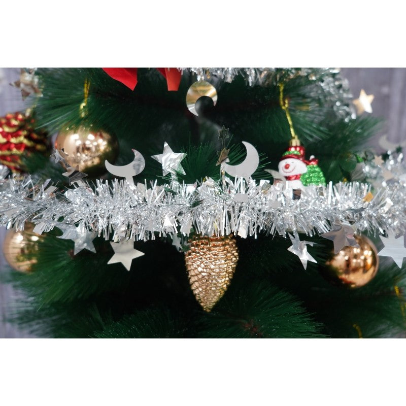 Beteala Craciun, Flippy, argintiu, marimea: 2 m x 9 cm x 5 cm material:folie PVC, interior/exterior-9