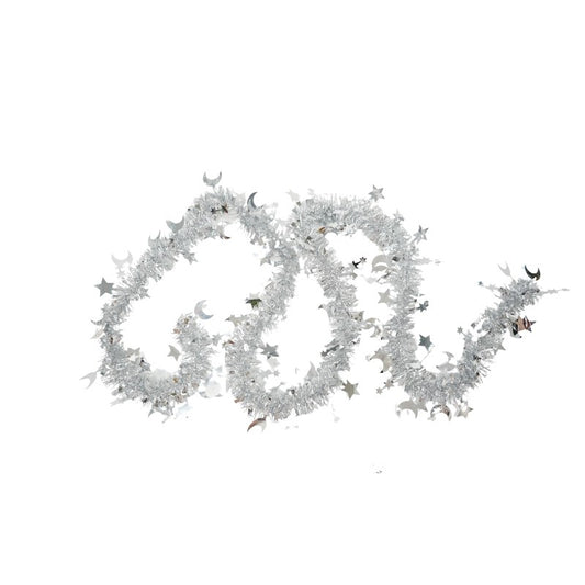 Beteala Craciun, Flippy, argintiu, marimea: 2 m x 9 cm x 5 cm material:folie PVC, interior/exterior-0