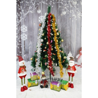 Beteala Craciun, Flippy, argintiu, marimea: 2 m x 9 cm x 9 cm material:folie PVC, interior/exterior-10