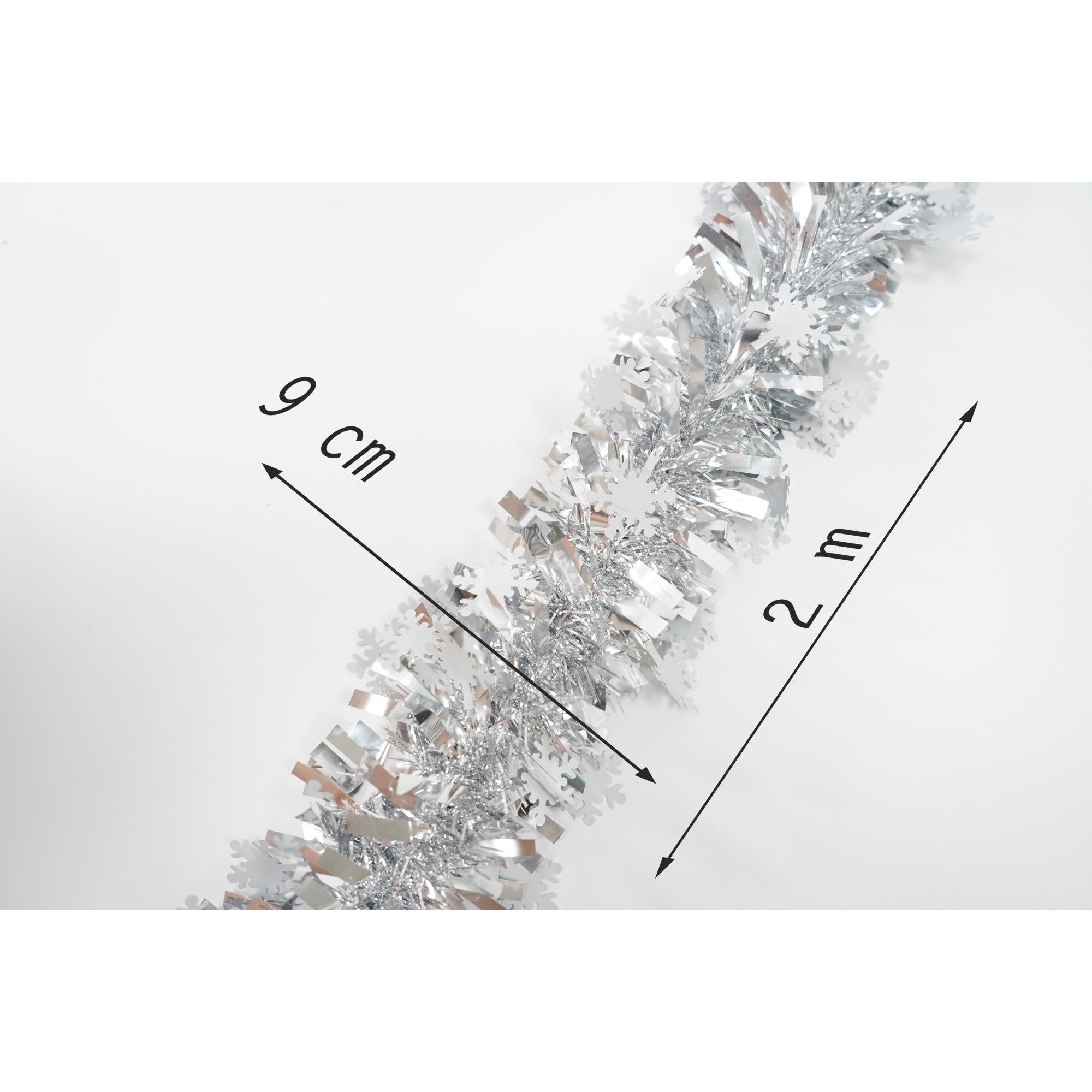 Beteala Craciun, Flippy, argintiu, marimea:  2 m x 9 cm x 9 cm material:folie PVC, interior/exterior-5