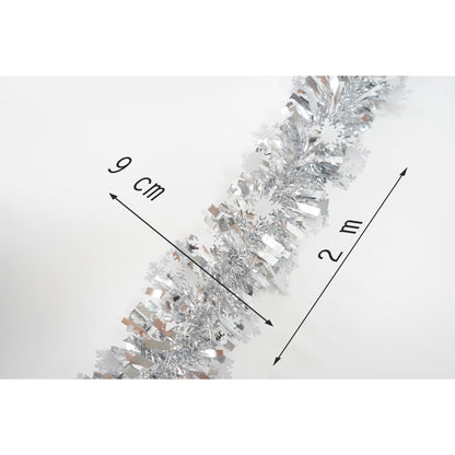 Beteala Craciun, Flippy, argintiu, marimea:  2 m x 9 cm x 9 cm material:folie PVC, interior/exterior-5