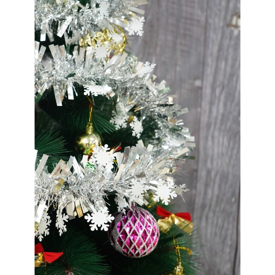 Beteala Craciun, Flippy, argintiu, marimea:  2 m x 9 cm x 9 cm material:folie PVC, interior/exterior-8