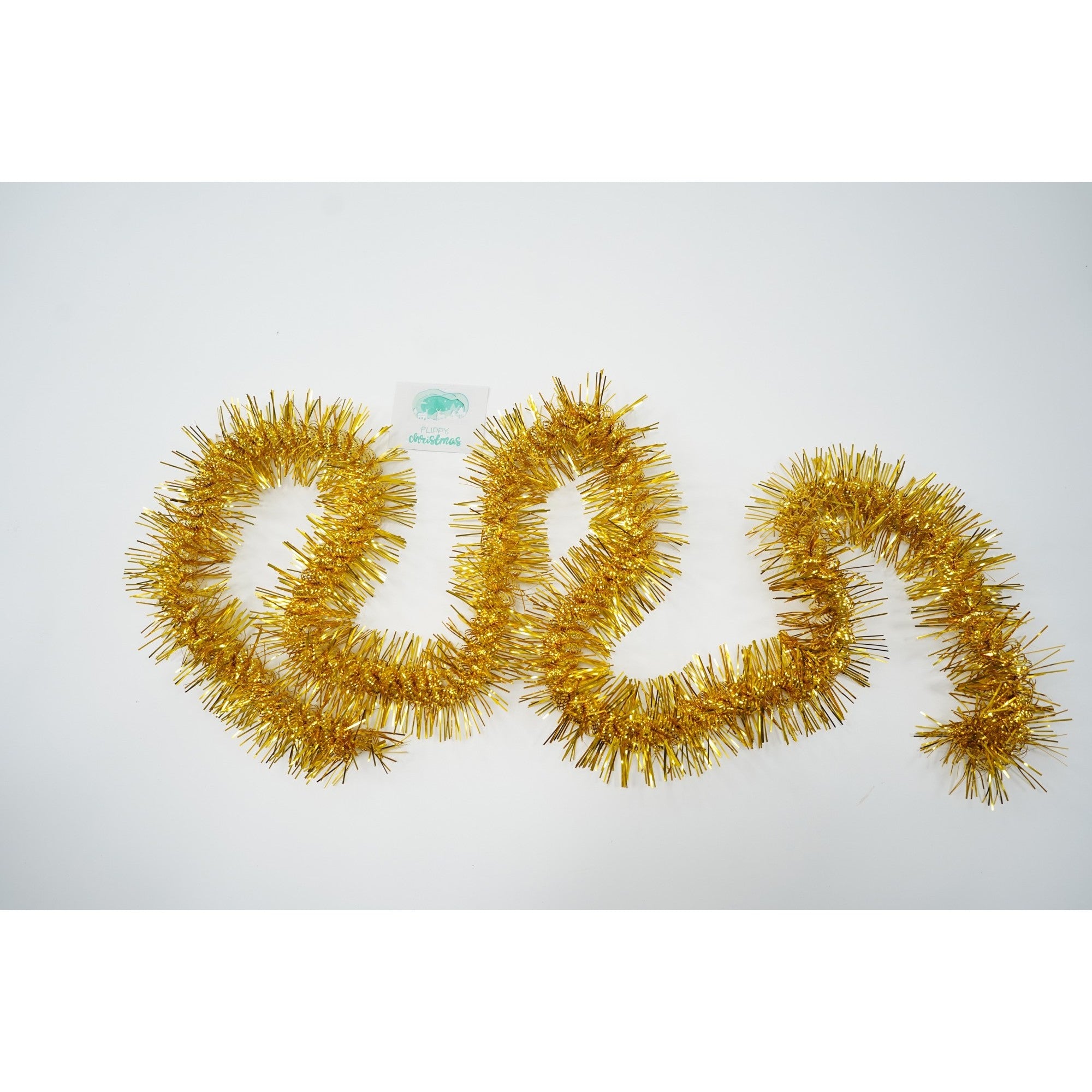 Beteala Craciun, Flippy, aur, marimea: 2 m x 8 cm material:folie PVC, interior/exterior-4