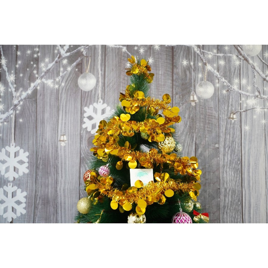 Beteala Craciun, Flippy, auriu, marimea: 2 m x 11 cm material:folie PVC, interior/exterior-6