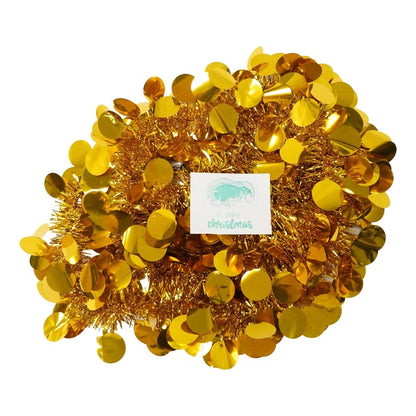Beteala Craciun, Flippy, auriu, marimea: 2 m x 11 cm material:folie PVC, interior/exterior-0