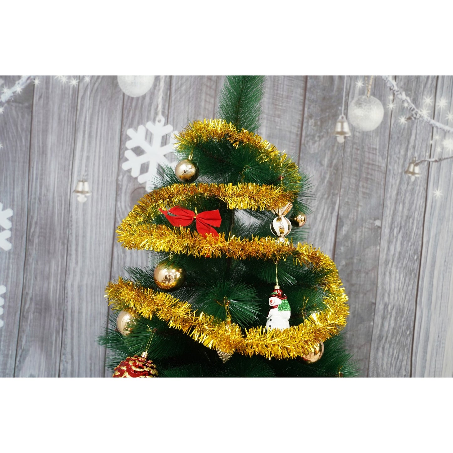Beteala Craciun, Flippy, auriu, marimea: 2 m x 5 cm material:folie PVC, interior/exterior-1