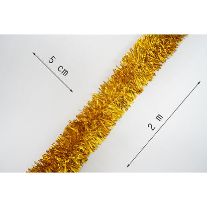 Beteala Craciun, Flippy, auriu, marimea: 2 m x 5 cm material:folie PVC, interior/exterior-5