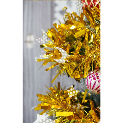 Beteala Craciun, Flippy, auriu, marimea: 2 m x 9 cm x 9 cm material:folie PVC, interior/exterior-9