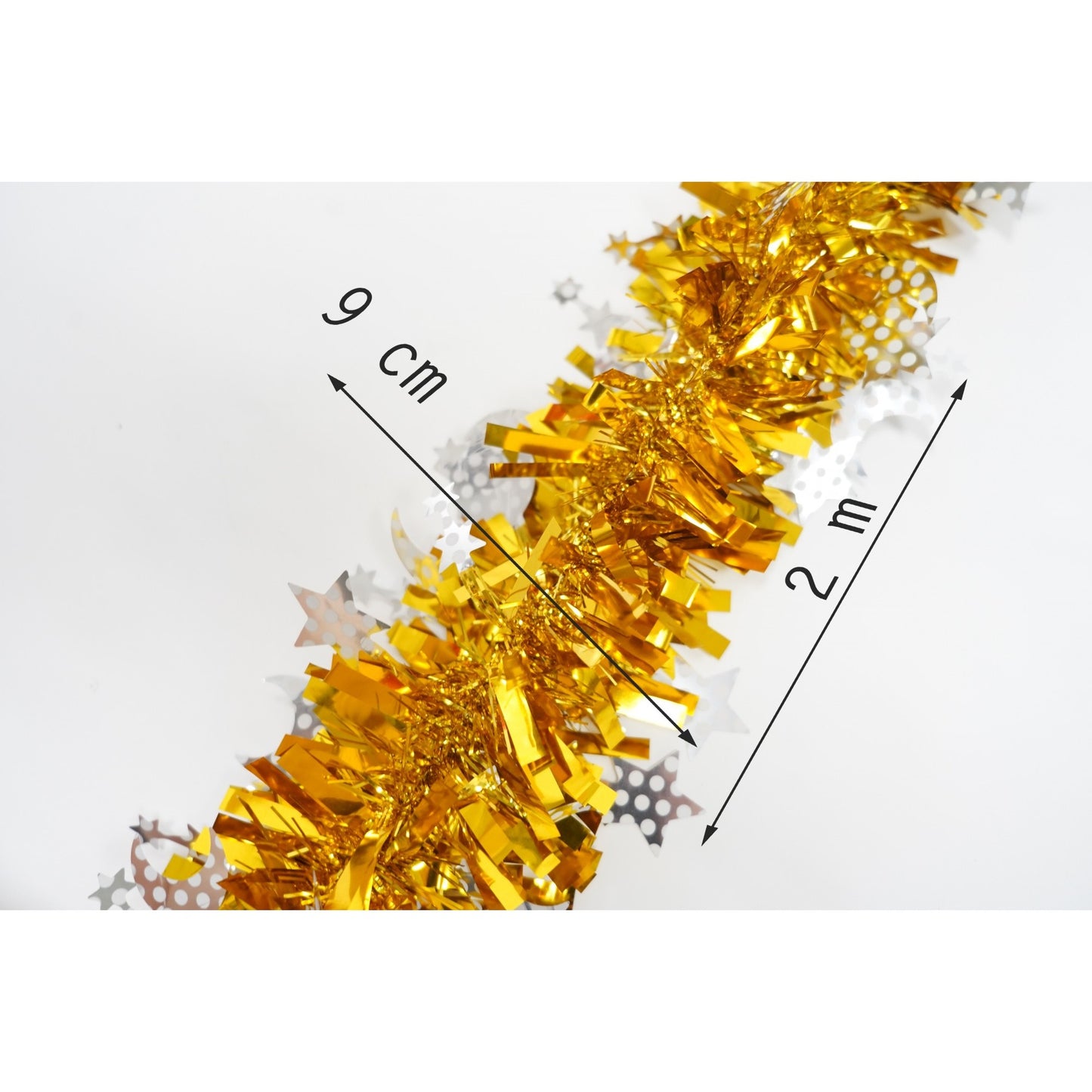 Beteala Craciun, Flippy, auriu, marimea: 2 m x 9 cm x 9 cm material:folie PVC, interior/exterior-10
