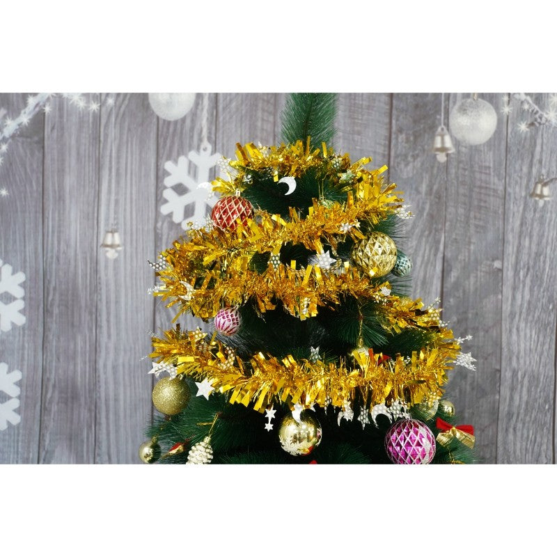 Beteala Craciun, Flippy, auriu, marimea: 2 m x 9 cm x 9 cm material:folie PVC, interior/exterior-12