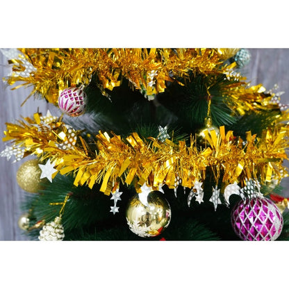 Beteala Craciun, Flippy, auriu, marimea: 2 m x 9 cm x 9 cm material:folie PVC, interior/exterior-13