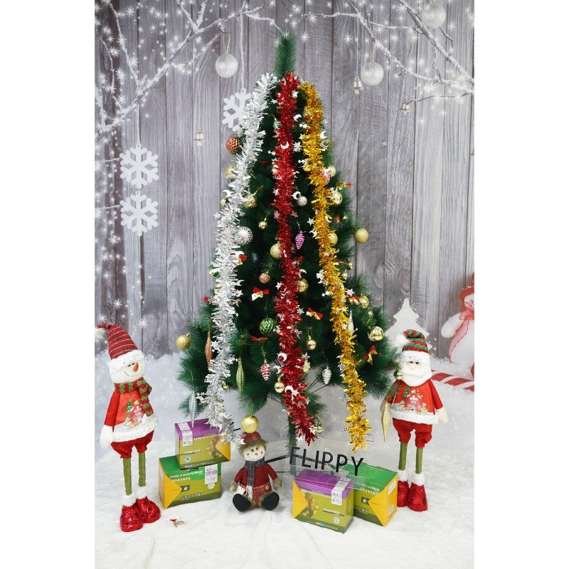 Beteala Craciun, Flippy, auriu, marimea: 2 m x 9 cm x 9 cm material:folie PVC, interior/exterior-15