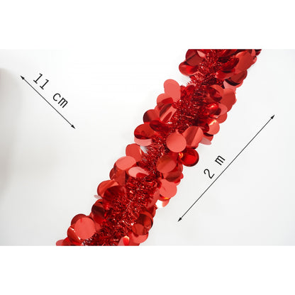 Beteala Craciun, Flippy, roșu, marimea: 2 m x 11 cm material:folie PVC, interior/exterior-5