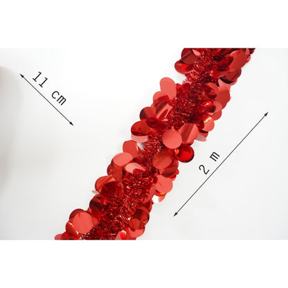 Beteala Craciun, Flippy, roșu, marimea: 2 m x 11 cm material:folie PVC, interior/exterior-10