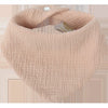 Baveta Triunghiulara din Bumbac pentru Copii, Flippy, 0-12 Luni, 33x32 cm, Rezistenta la apa, Crem-0