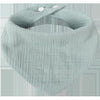 Baveta Triunghiulara din Bumbac pentru Copii, Flippy, 0-12 Luni, 33x32 cm, Rezistenta la apa, Albastra-0