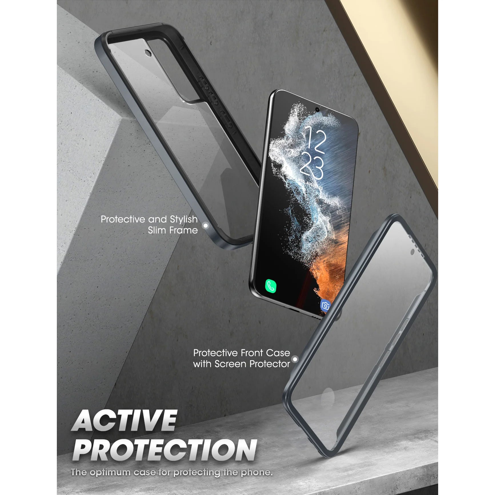 Husă Supcase UB Edge Bumper pentru Samsung Galaxy S22 - Negru