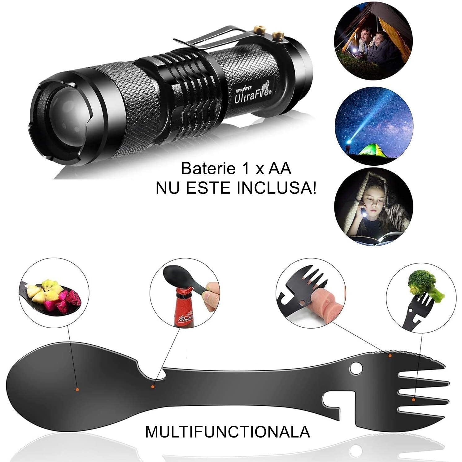Kit supravietuire multifuncional Flippy, 40 de Instrumente Profesionale, Echipament de prim-ajutor, Drumetie, Camping-2