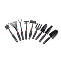 Set 9 Unelte de Gradina Flippy, pentru Plantare Prelucrare Sol si Ingrijire Plante, Material PVC si cardboard, 25 x 14.5 cm, negru-0