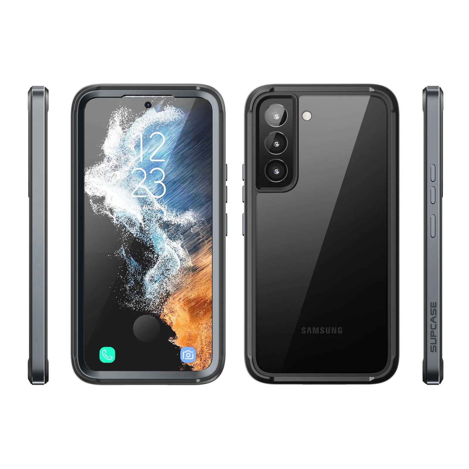 Husă Supcase UB Edge Bumper pentru Samsung Galaxy S22 - Negru