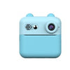 Camera Instantanee pentru Copii, Flippy, cu Functie de Printare, cablu USB-C, Bluetooth, compatibil iOS/Android, Imprimare APP, Model Iepuras, Albastru-0