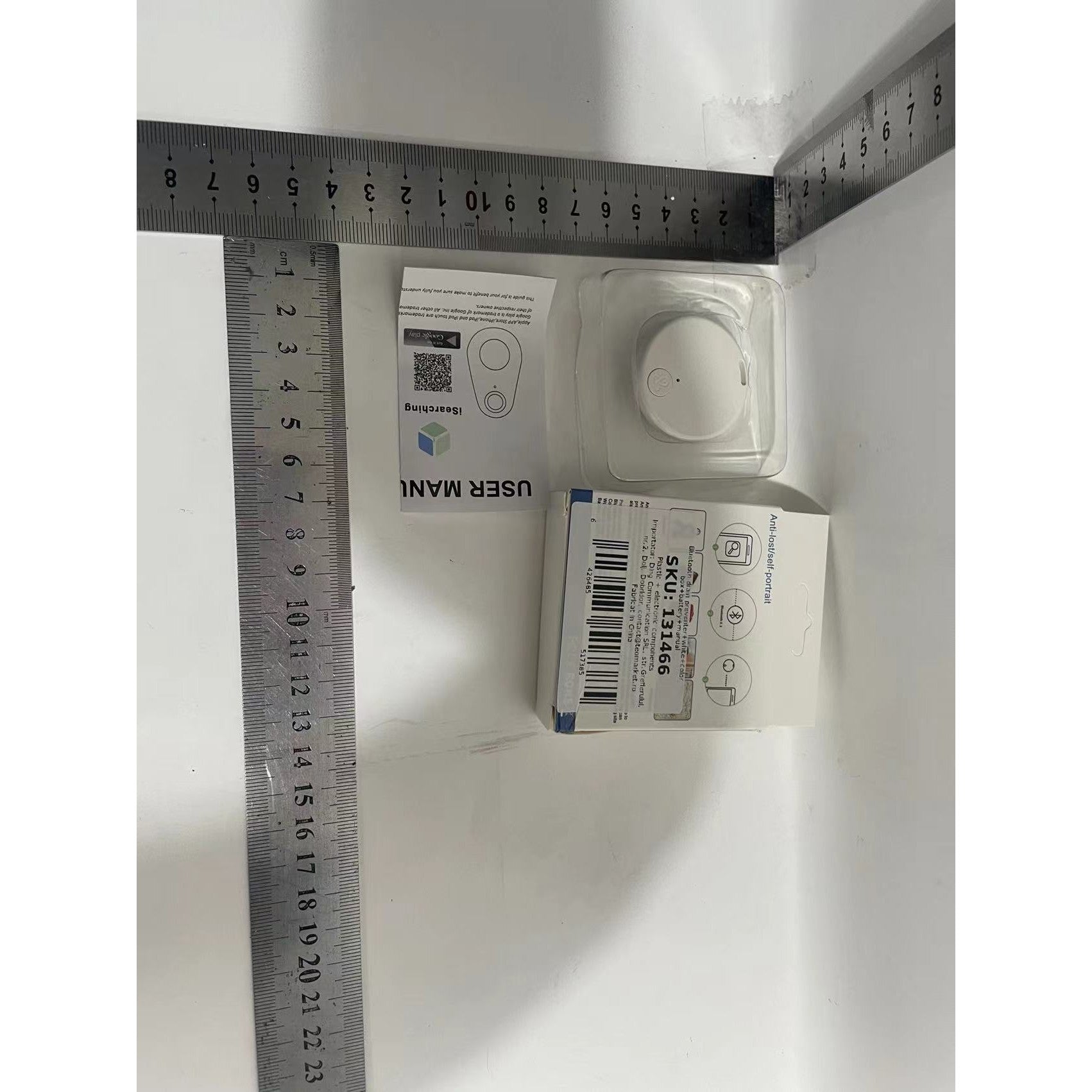 Dispozitiv Bluetooth Impotriva Pierderii, Flippy, Alb, Cutie, Baterie si Manual de Utilizare Incluse-1