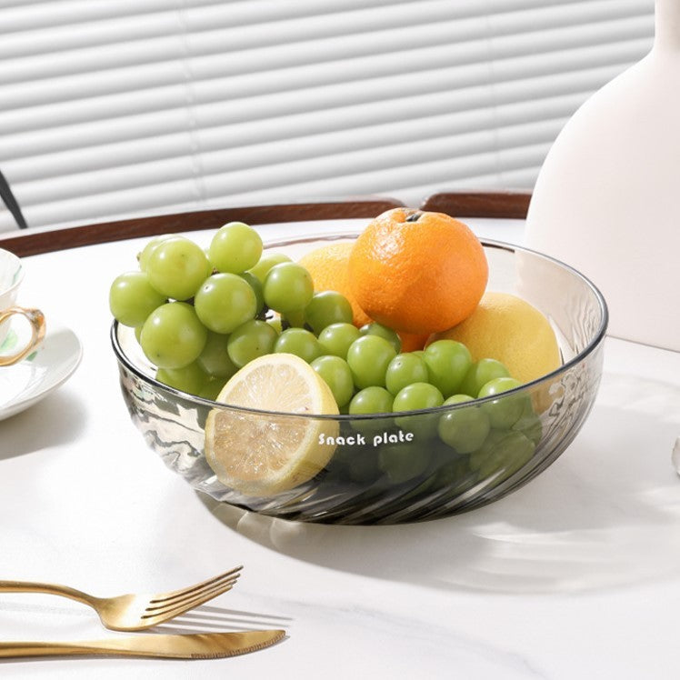 Bol cu un Singur Strat, Flippy, pentru Fructe, Legume, Snacks, 22.4x9 cm, Transparent-2