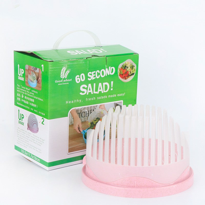 Bol Feliator pentru Salata, Flippy, Castron Multifunctional pentru Legume si Fructe, pentru Spalat si Taiat Legumele, cu Scurgere si Tocator, Ergonomic, Protectie pentru Maini, 21x18.5x11.5 cm, Roz-7