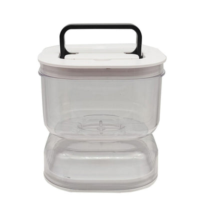 Borcan pentru Muraturi, Flippy, cu Separator pentru Lichide, Ermetic, Termorezistent, Tip Clepsidra, 1400 ml, ABS, Alb, 13.5x9.5 cm-4
