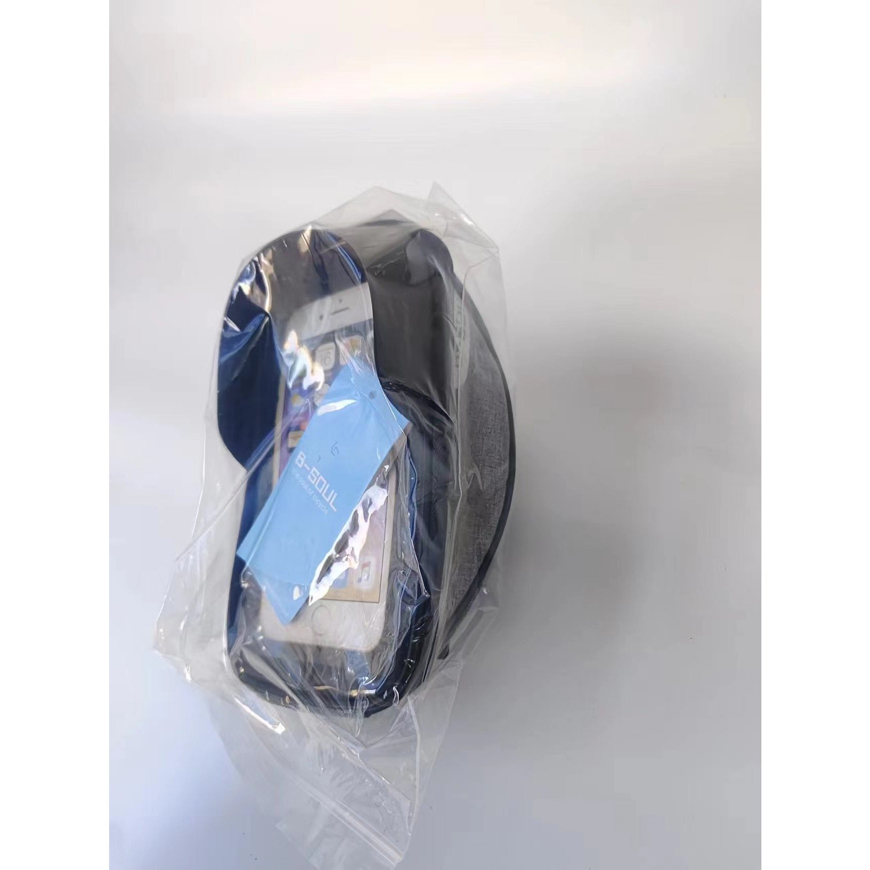 Borseta bicicleta impermeabila cu husa pentru telefon Flippy, montare pe ghidon, compatibila cu telefoane de pana la 16 cm, spatiu depozitare, 18.5x9.5 cm, gri-6