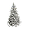 Brad Artificial de Craciun, Flippy, 1.8 m inaltime, Verde, Pulverizat alb-tip zapada, Diametru inferior 110 cm, Interior/ Exterior-0