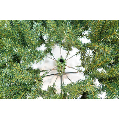Brad Artificial de Craciun Bogat, Flippy, 1.80 m inaltime, 774 ramuri, Premium, Verde, Decorat cu 56 conuri pin rosii, Interior/ Exterior-2