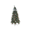 Brad Artificial de Craciun, Flippy, Sectionat pentru Perete/ Colt, 1.50 m inaltime, Verde, Decorat, Diametru Inferior 83 cm, Interior/ Exterior-0