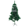 Brad artificial de Craciun tip pin, clasic, pentru interior/exterior, inaltime 210 cm, Flippy, verde, suport metalic inclus-0
