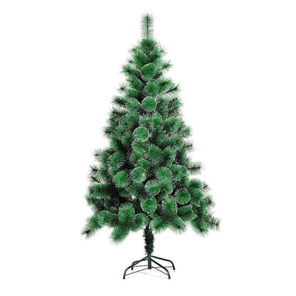 Brad artificial de Craciun tip pin nins, pentru interior/exterior, inaltime 120 cm, Flippy, verde, suport metalic inclus-0