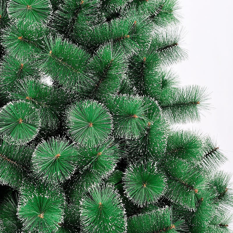 Brad artificial de Craciun tip pin nins, pentru interior/exterior, inaltime 150 cm, Flippy, verde, suport metalic inclus-6