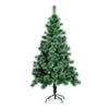 Brad artificial de Craciun tip pin nins, pentru interior/exterior, inaltime 150 cm, Flippy, verde, suport metalic inclus-0