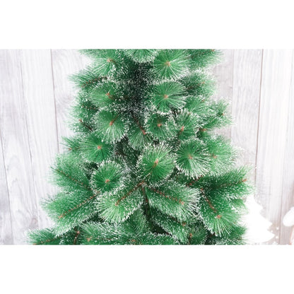 Brad artificial de Craciun tip pin nins, pentru interior/exterior, inaltime 90 cm, Flippy, verde, suport pastic inclus-3