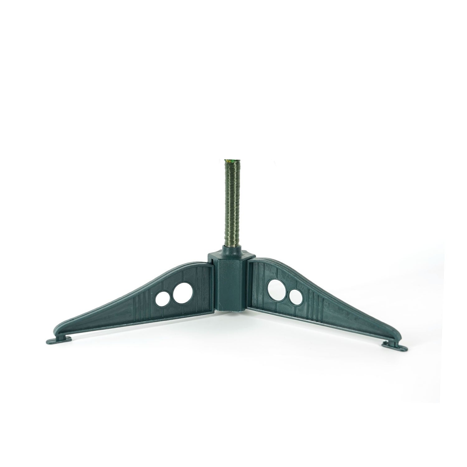Brad Artificial Impodobit, 60 cm, suport plastic cu instalatie luminoasa 20 LED alb cald + 20 globuri rosii incluse, Flippy-6