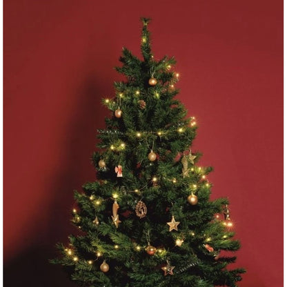 Brad de Craciun artificial cu suport inclus Flippy, 210 cm, 800 ramuri/varfuri, material plastic, suport clasic, fara iluminare, utilizat pentru interior/exterior, verde-9