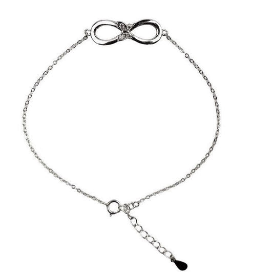 Bratara Argint 925, Infinit cu Fluture-0