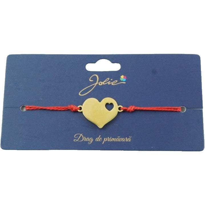 Bratara Aurie Inox Inima Decupata-0