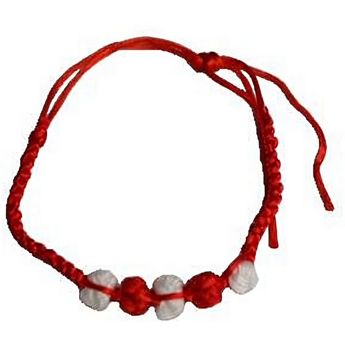 Bratara Handmade Jolie Alb-Rosu-0