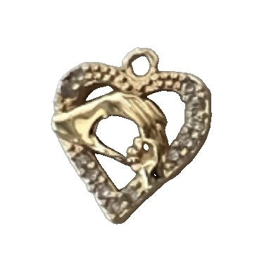 Bratara Placata cu Aur 24k Inima Contur Pietre-0