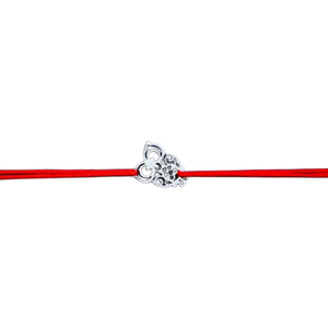Bratara Snur Reglabil, Argint 925, Bufnita Brodata, Jolie Silver, 0.4 g, 1.2 cm x 1 cm-0