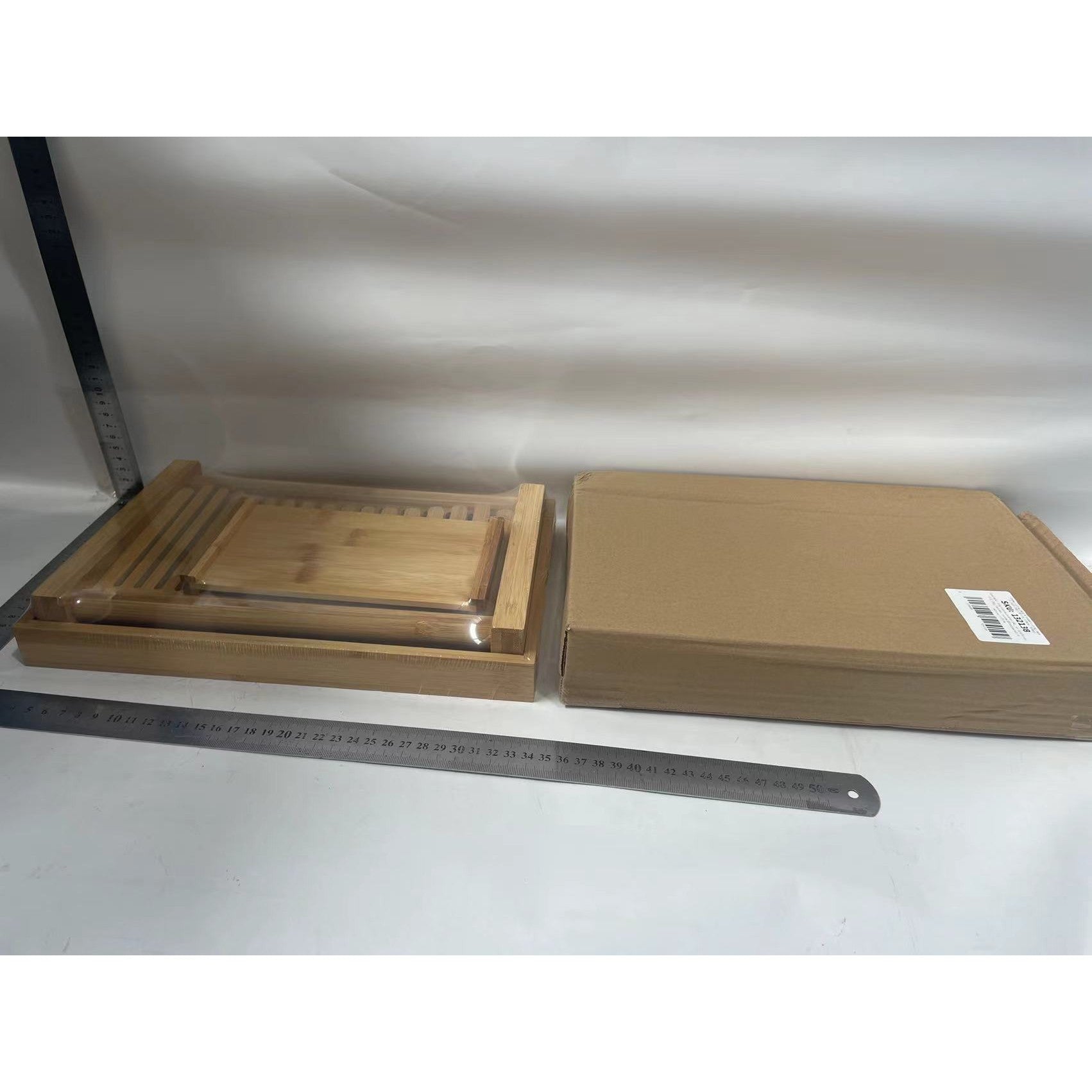 Tocator de Paine, Flippy, 31.7x23.7x6 cm, din Lemn, Maro-1