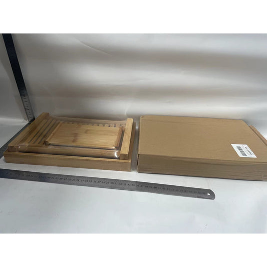 Tocator de Paine, Flippy, 31.7x23.7x6 cm, din Lemn, Maro-1