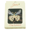 Brosa Multicolora Jolie model Fluture Cristale Mov-0