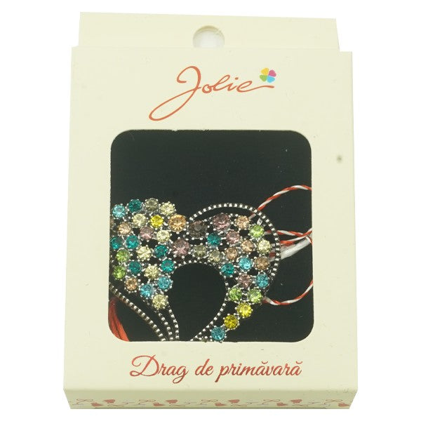 Brosa Multicolora Jolie model Inima-0